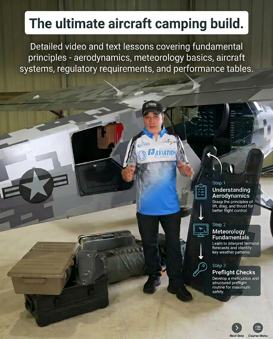 The ultimate aircraft camping build — step-by-step E3 how-to guide