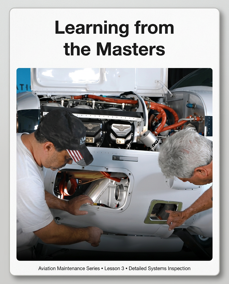 Learning from the Masters — aviation maintenance masterclass, detailed systems inspection